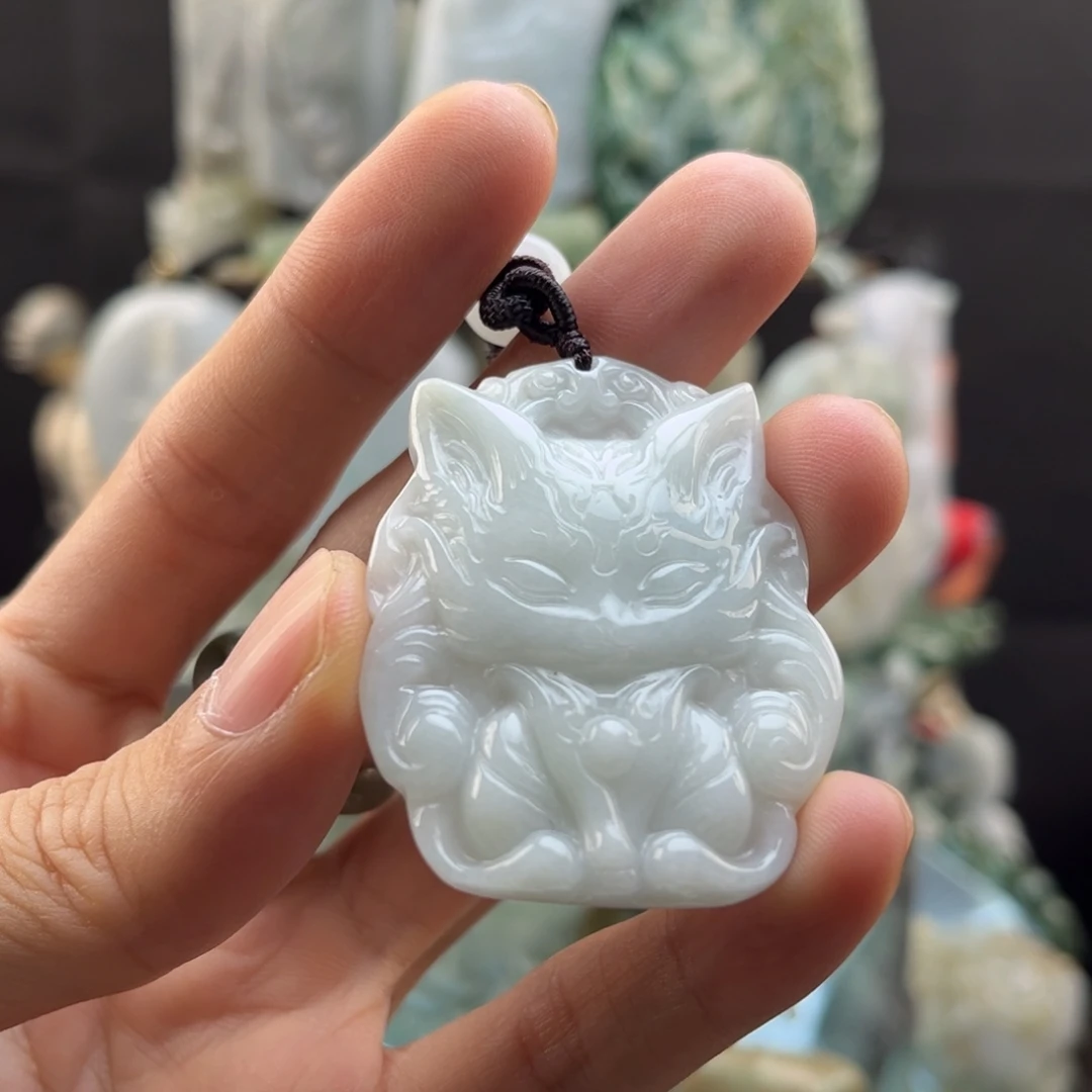 颈饰未镶嵌翡翠九尾