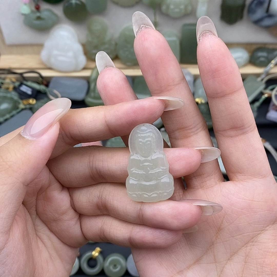 和田玉未镶嵌吊坠(不含链)