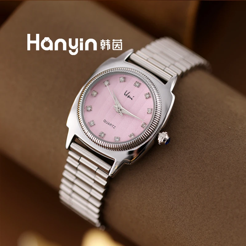 手表气质轻奢百搭女士防水腕表精致女款小众学生ins小巧圆形