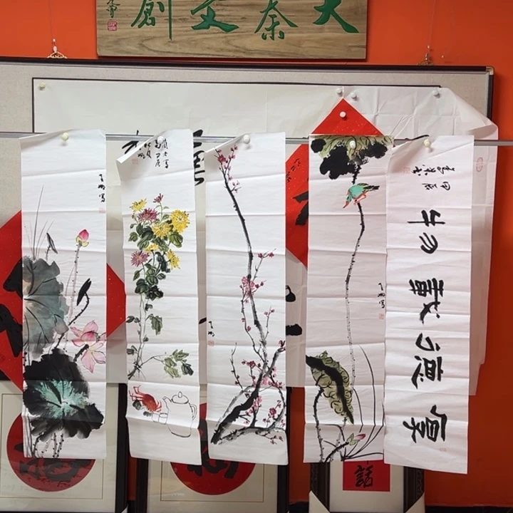 国画书法作品曾多次参加全国