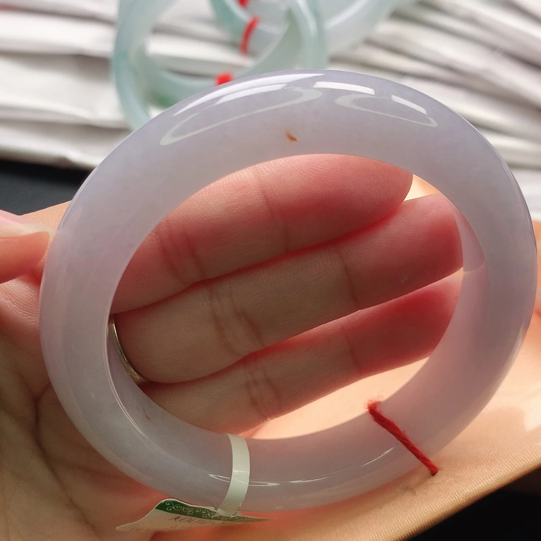 翡翠未镶嵌手镯缅甸56.57