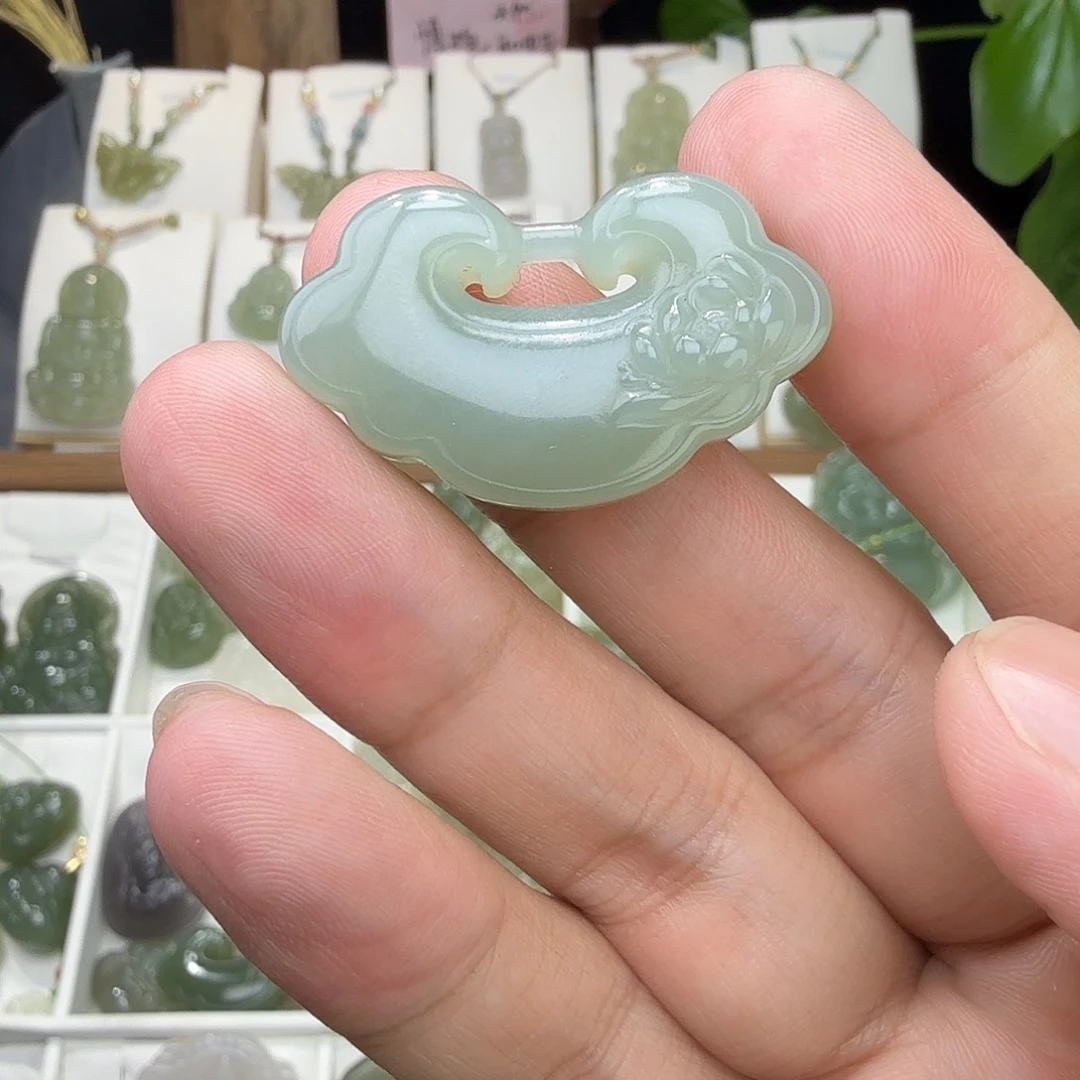 和田玉未镶嵌项圈*️****36mm锁特价款