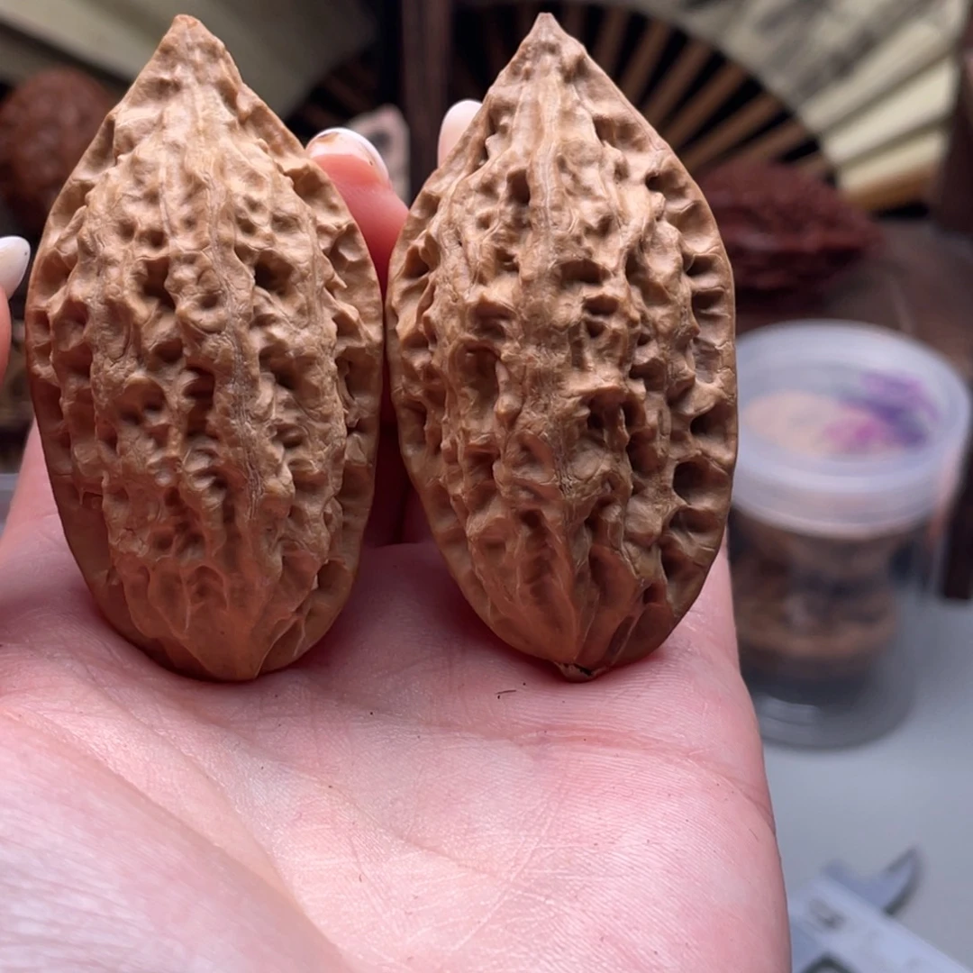 来***来文玩核桃把件楸刀鱼79