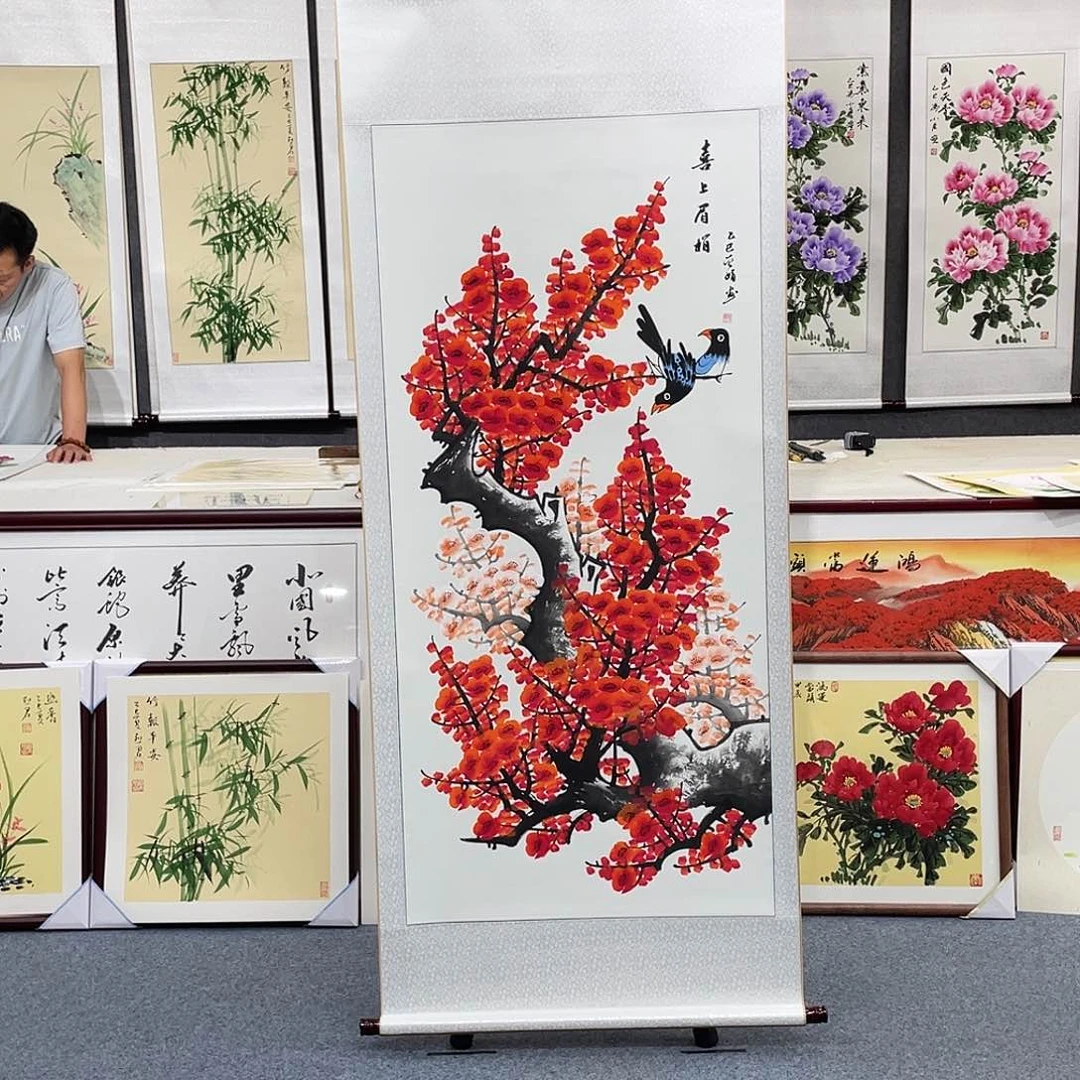 国画手绘手写作品