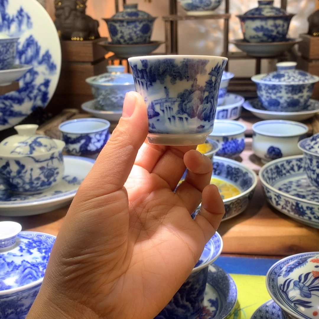 ?****>景德镇陶瓷客杯2个