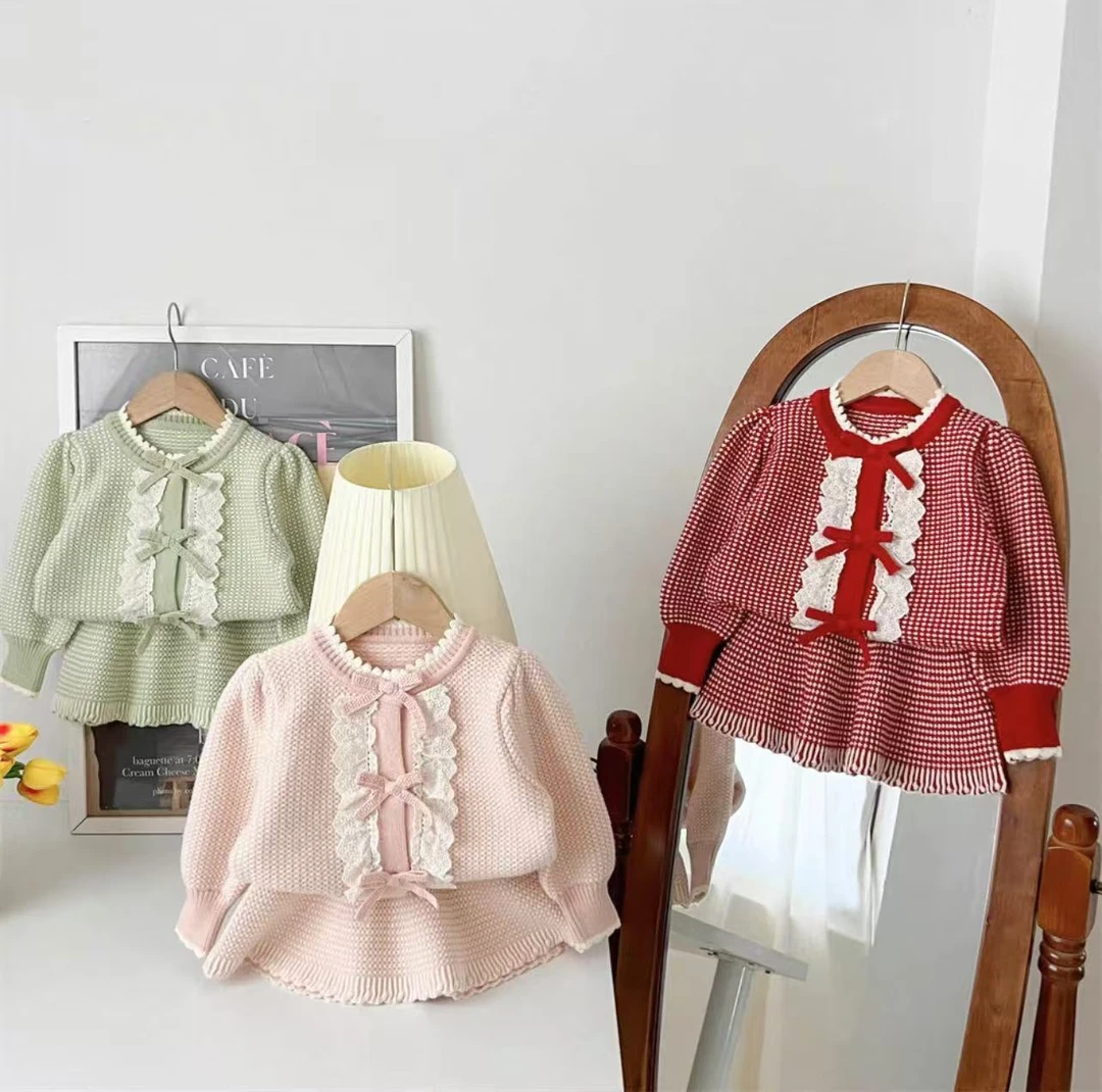 【BaoBao】女宝宝毛衣套装两件套8452