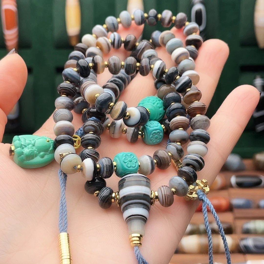 玛瑙/玉髓合金珠宝半成品