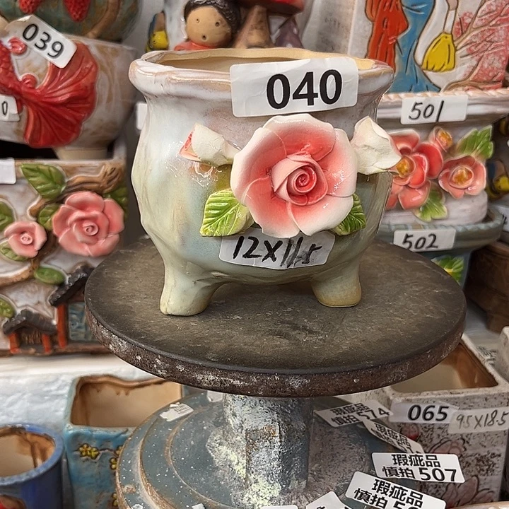 粗陶材质多肉花盆