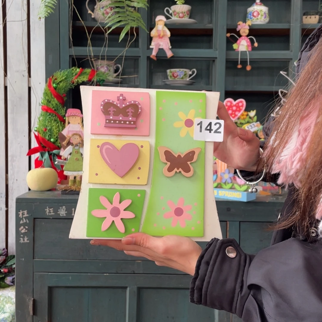 木质圣诞月福老货玩具中古风默认微瑕