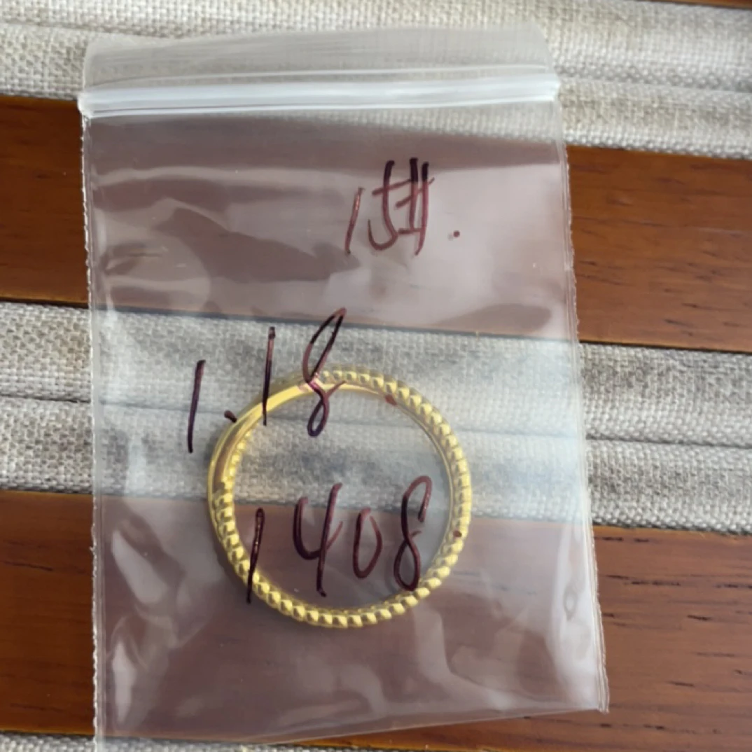 克重1.18 15号 h戒指 足金999