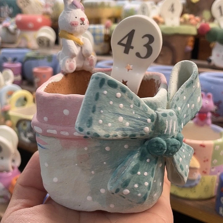 43…..手工手绘花盆