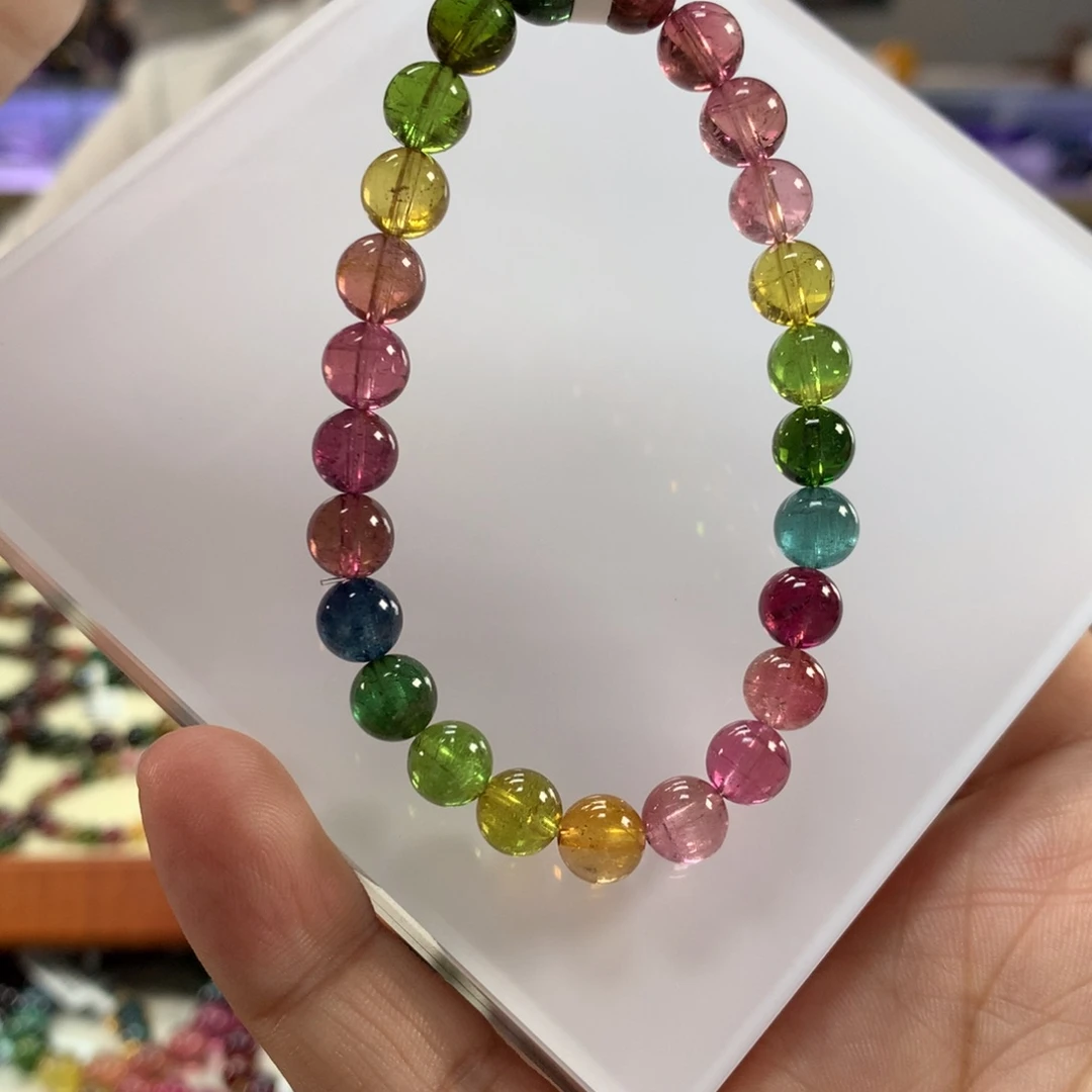 未镶嵌手链碧玺7.5左右