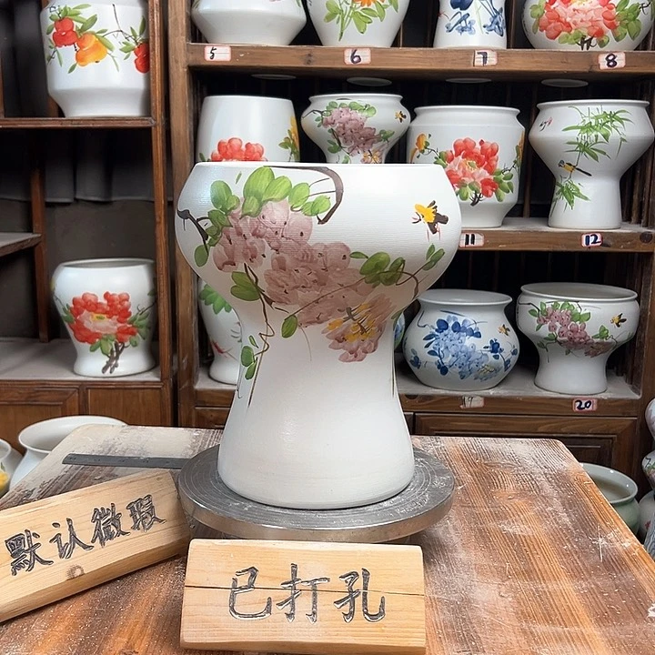摆件火炬紫藤哑光白新款新款陶瓷