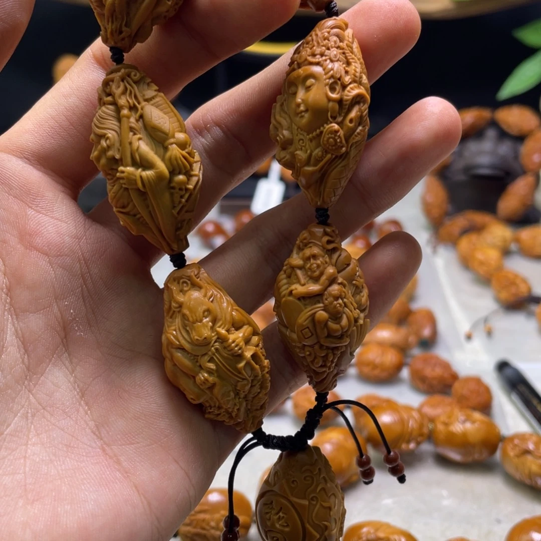 蓝***雨橄榄核手串/手链橄榄核