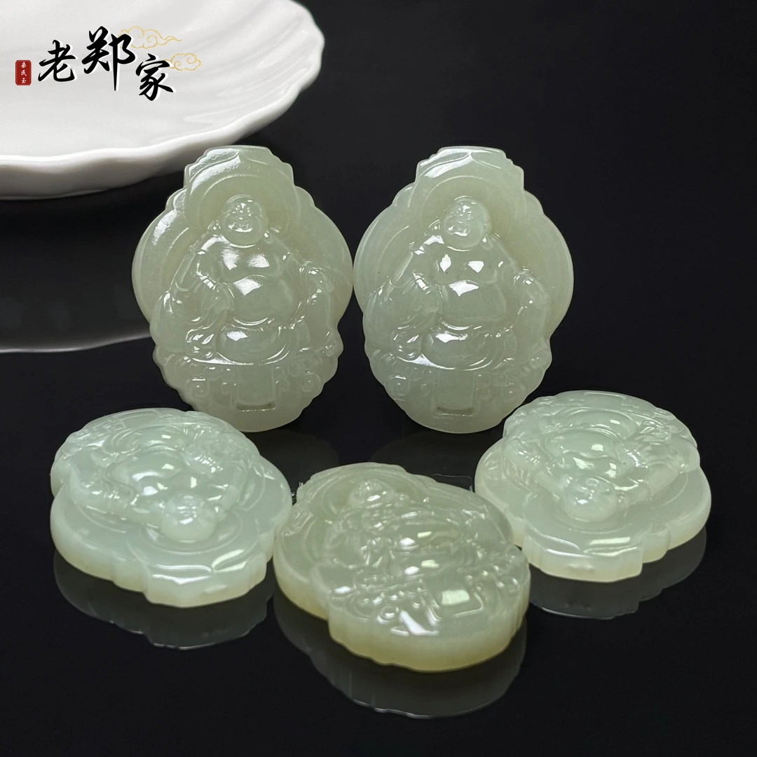 【老郑家】和田玉佛公挂件（多样性发一件）128