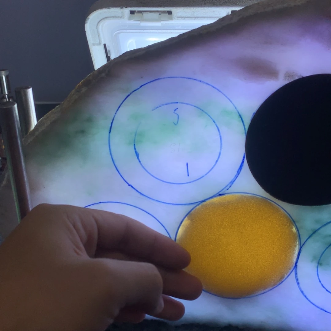 定制翡翠手镯未镶嵌好****上