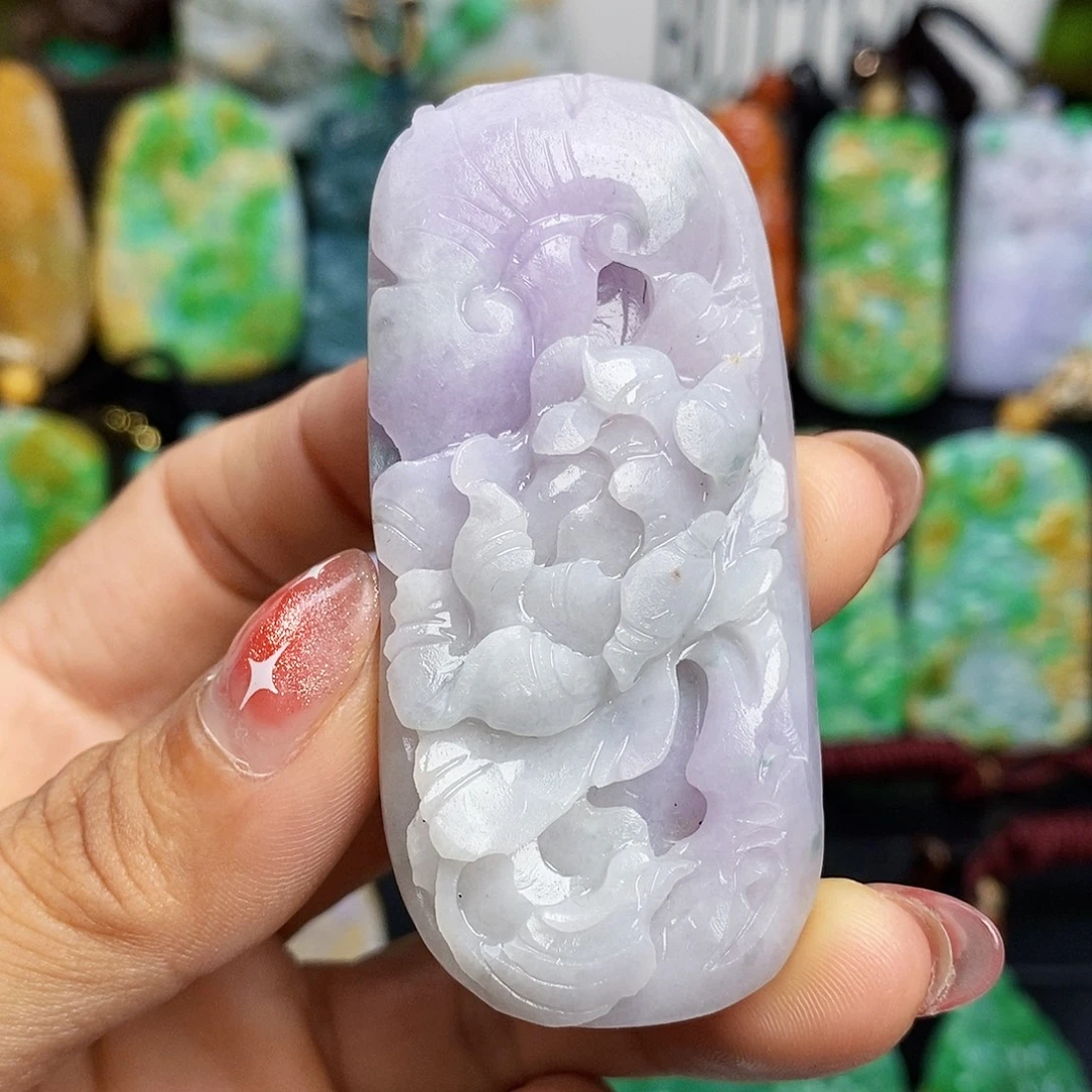 定制翡翠未镶嵌翡翠A货一物一证放漏价