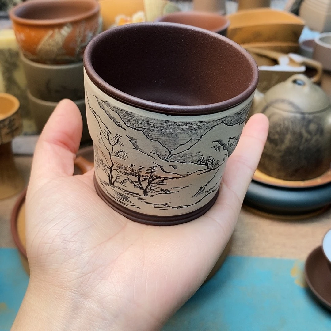 紫砂茶宠宜兴紫砂杯