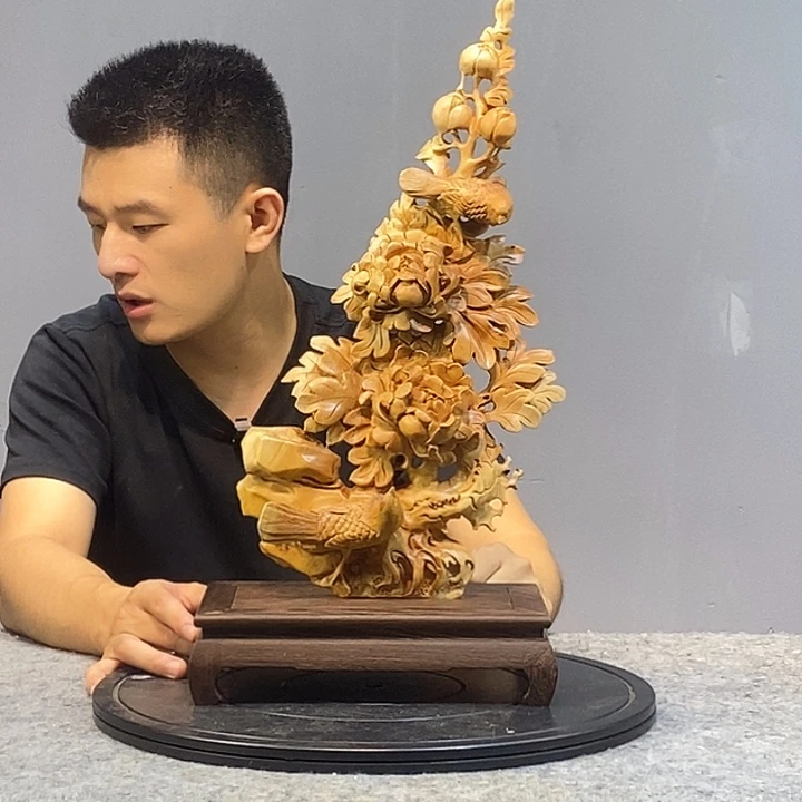 柏木木雕艺术作品