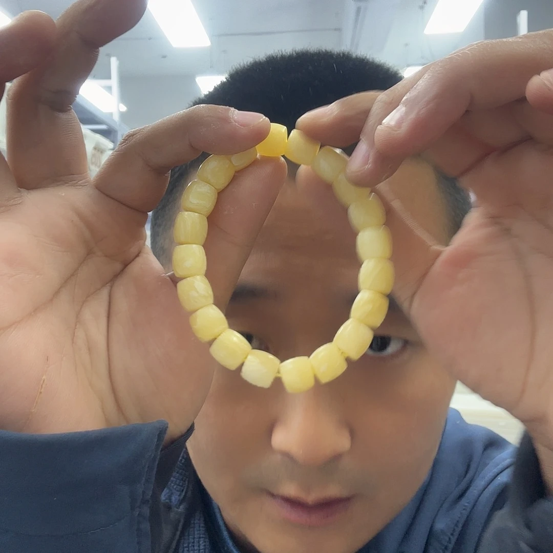 把件白玉菩提10直切牛