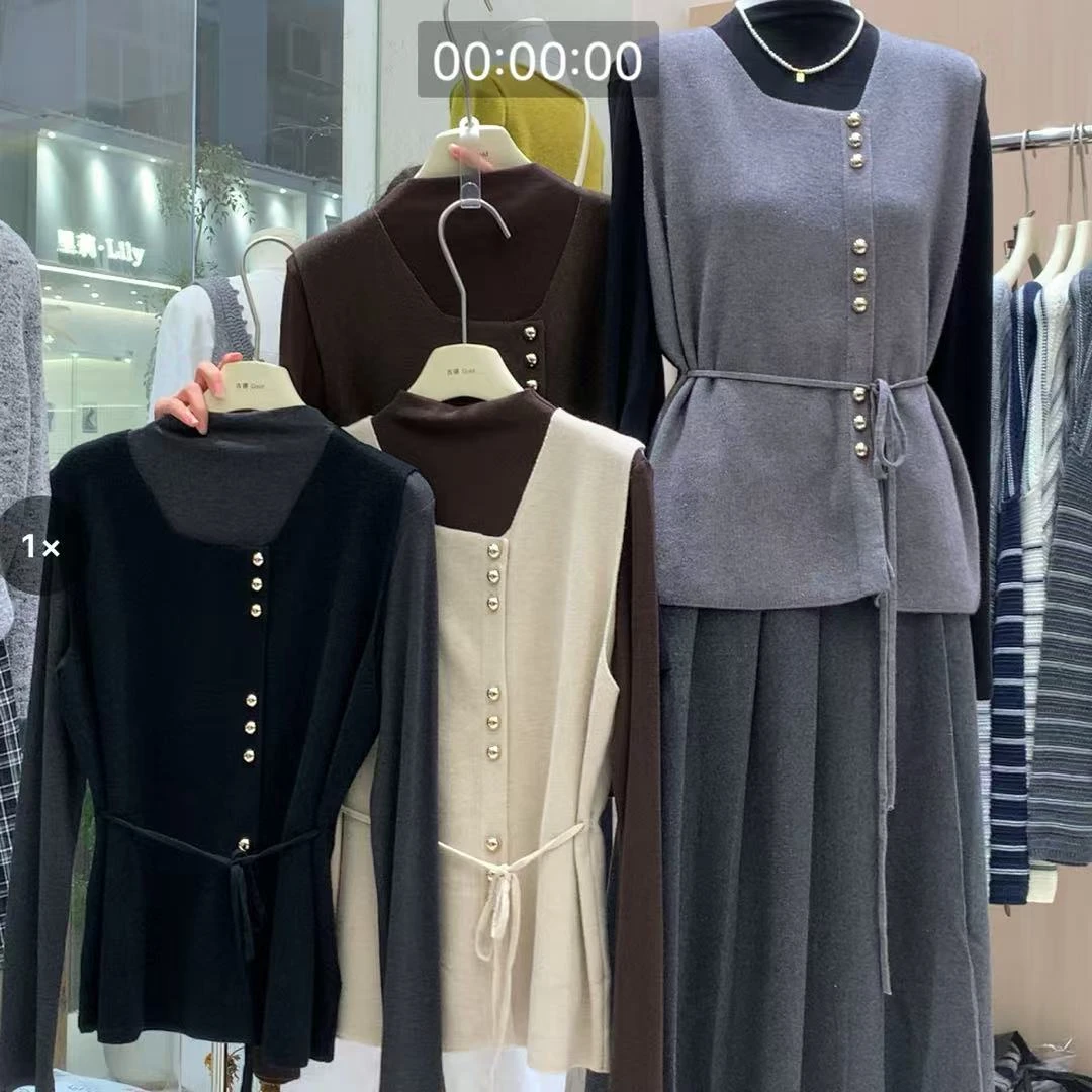 INS风休闲风轻职风时尚套装时尚休闲显瘦女装气质