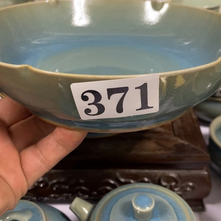 久***.瓷盘原矿釉原产地汝瓷微瑕