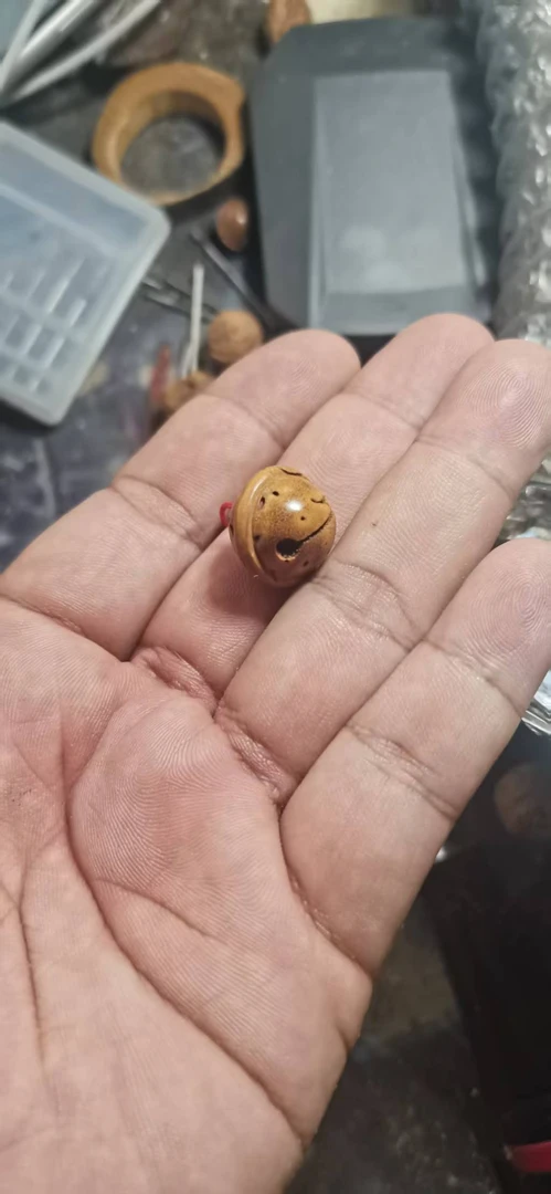 桃核手工雕刻小铃铛