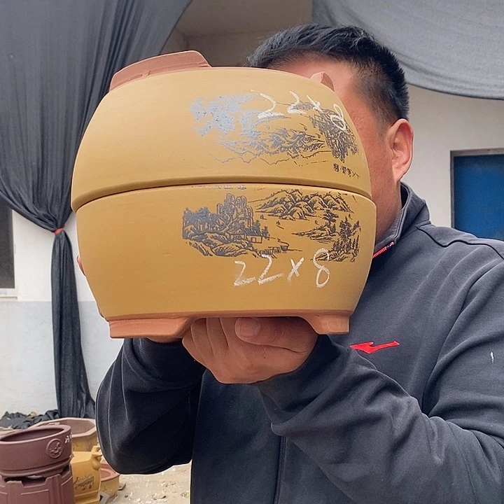 紫砂花盆宜兴紫砂