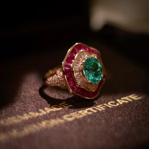 铜合金仿水晶戒指 【5103】周年珍藏英｜经典原标克拉款CrownFrett