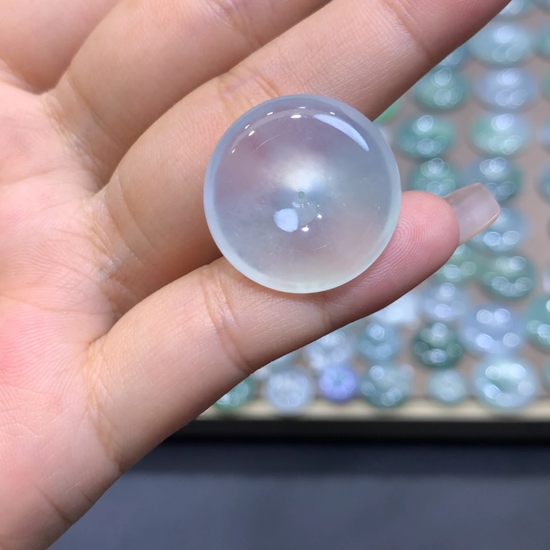 翡翠未镶嵌颈饰平安扣21.7^5.9