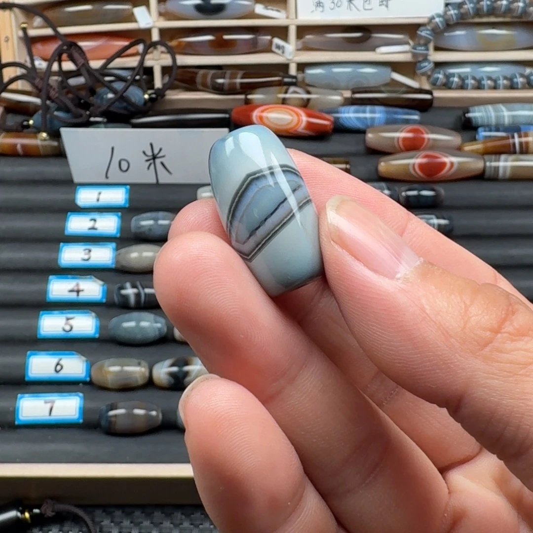 风***雪玛瑙/玉髓未镶嵌颈饰