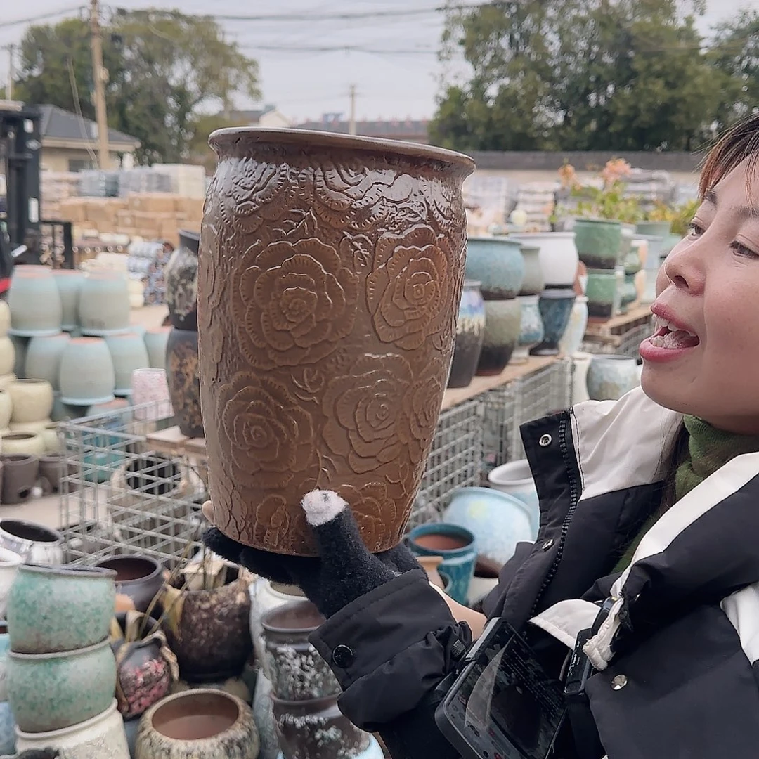 王嫂花盆1223-389高30口20