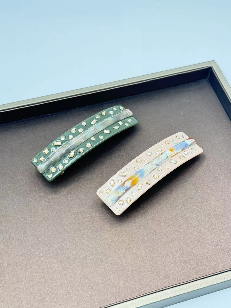 401-416新款韩国气质优雅百搭醋酸发饰精致发夹女士