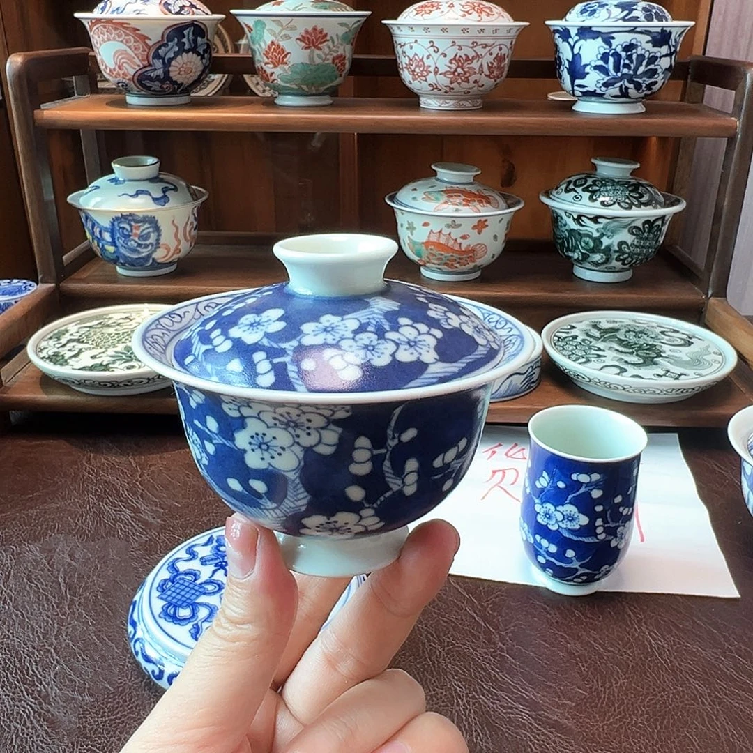 盖碗景德镇手绘盖碗清货价