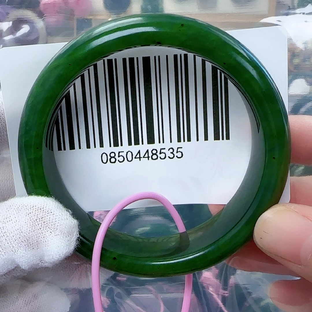 和田玉（碧玉）手镯未镶嵌包容5455