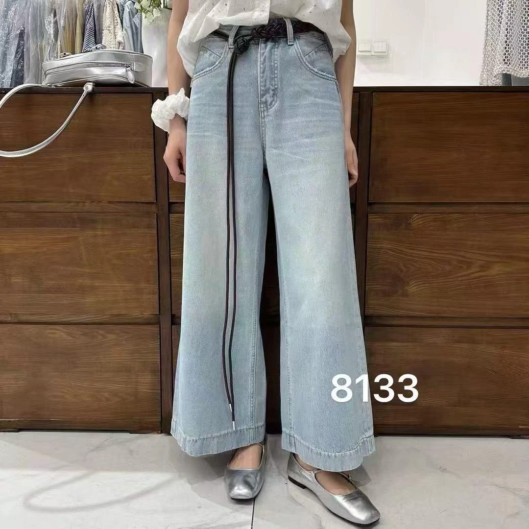 法夏尔严选思美乐百搭直筒阔腿裤8133