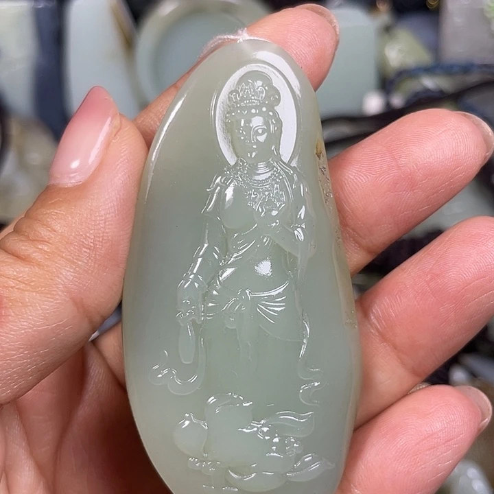 和田玉未镶嵌颈饰