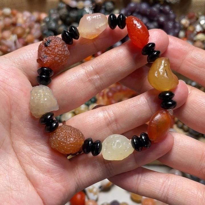 玛瑙/玉髓合金手链