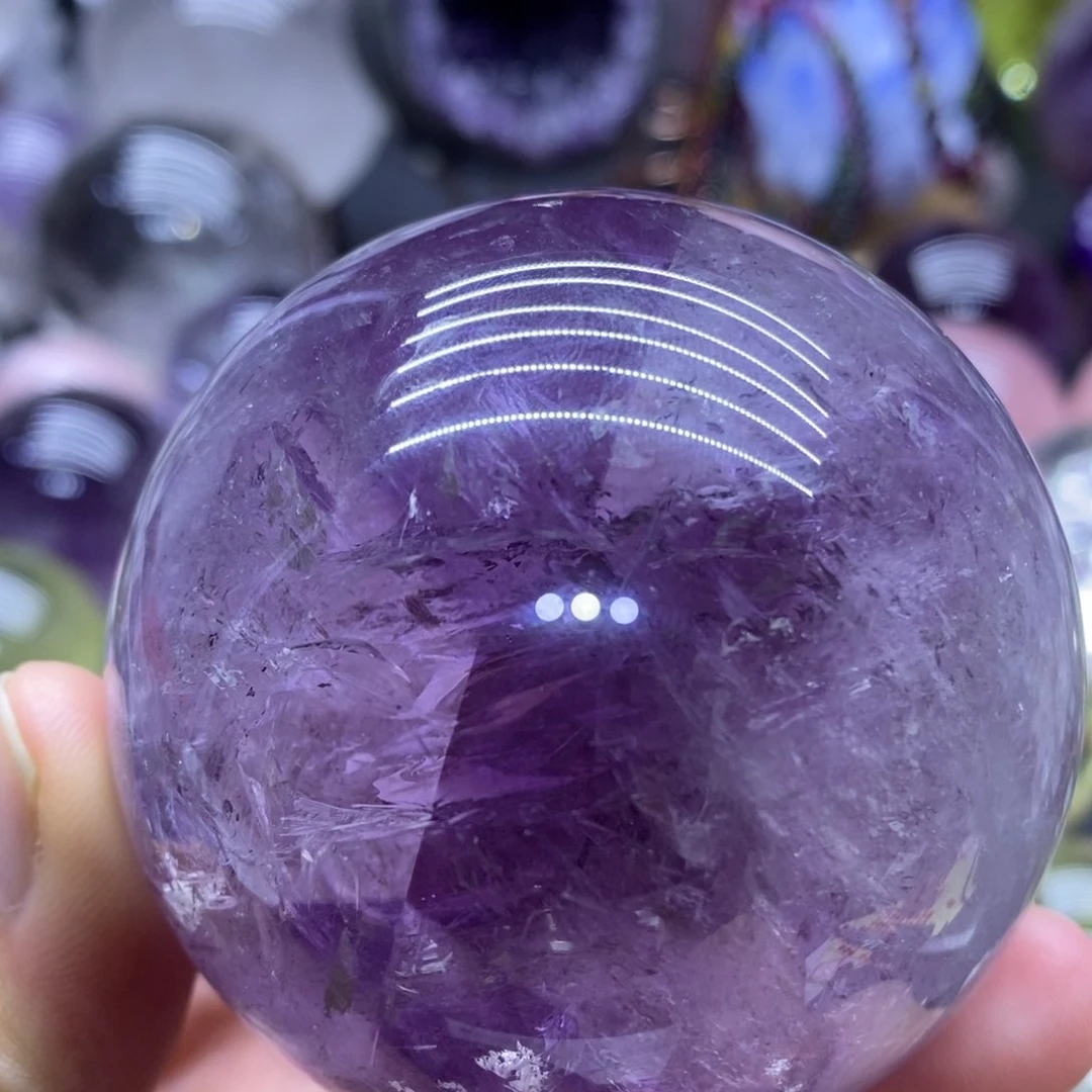 未镶嵌珠宝半成品水晶6155紫水晶6.5