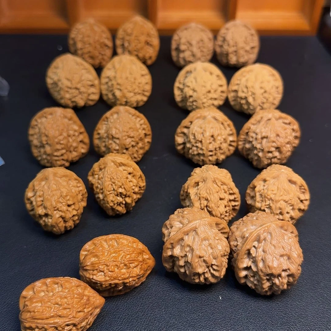 【直播专用】原生态野生麻核桃上色快文玩核桃山地果精配