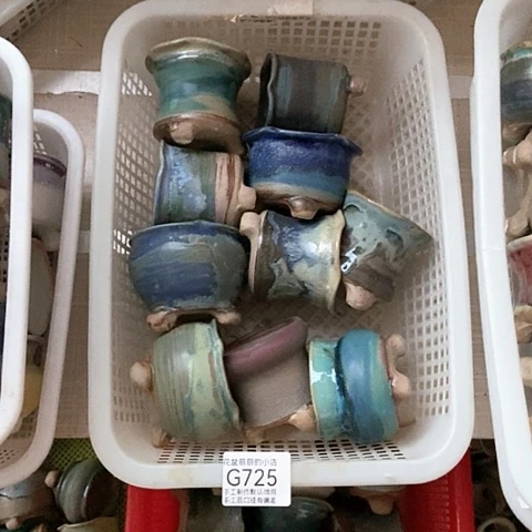 紫砂花盆725微瑕品口径5到6左右