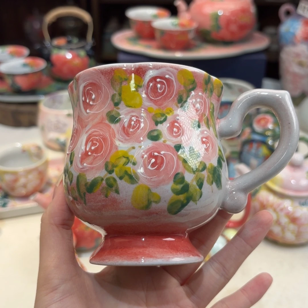 景德镇手绘高温釉下彩陶瓷茶具