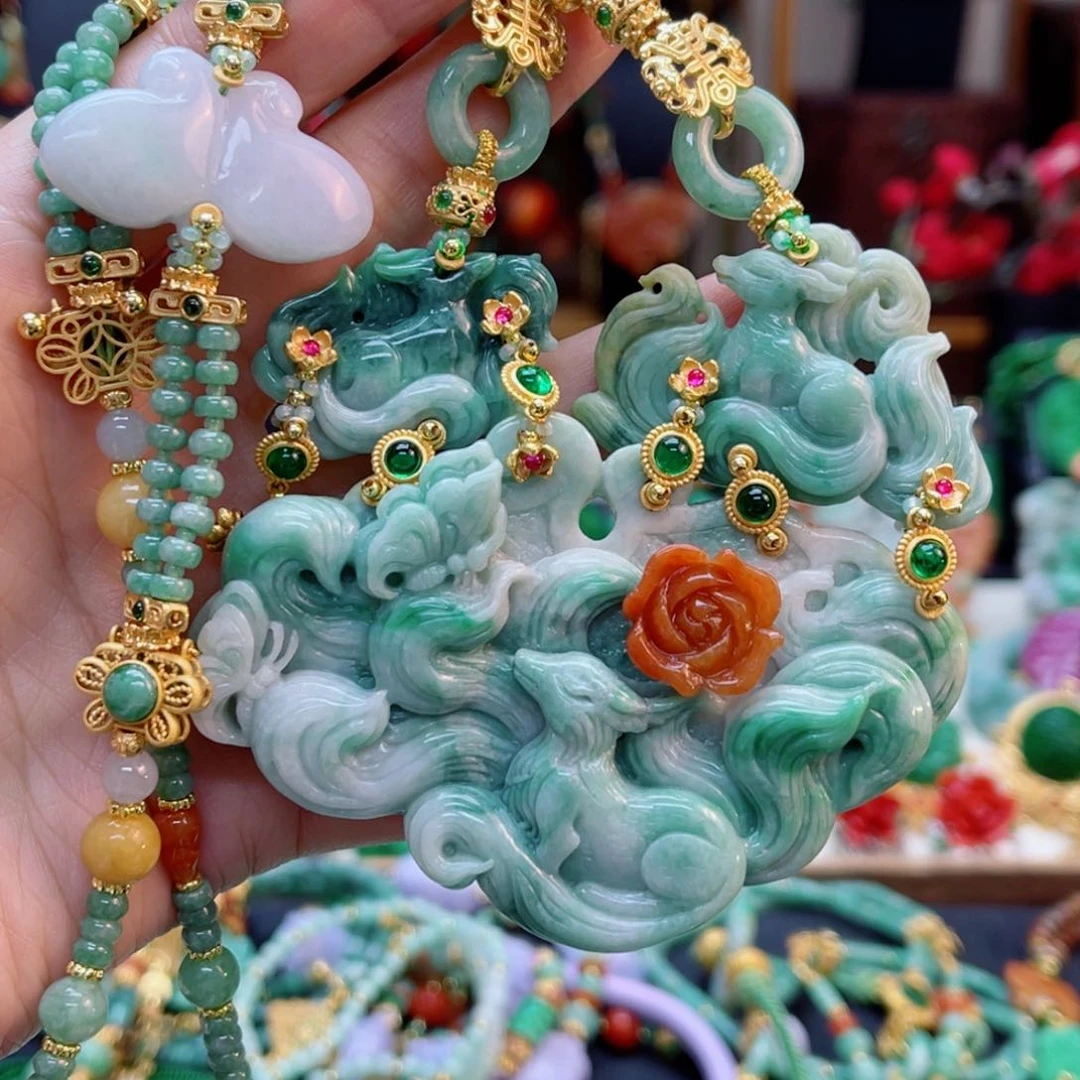 翡翠毛衣链未镶嵌48小时鉴赏期