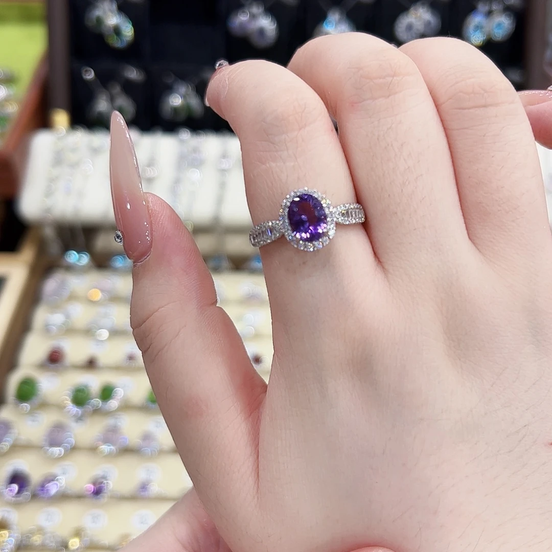 可***）颈饰萤石银S925镶嵌