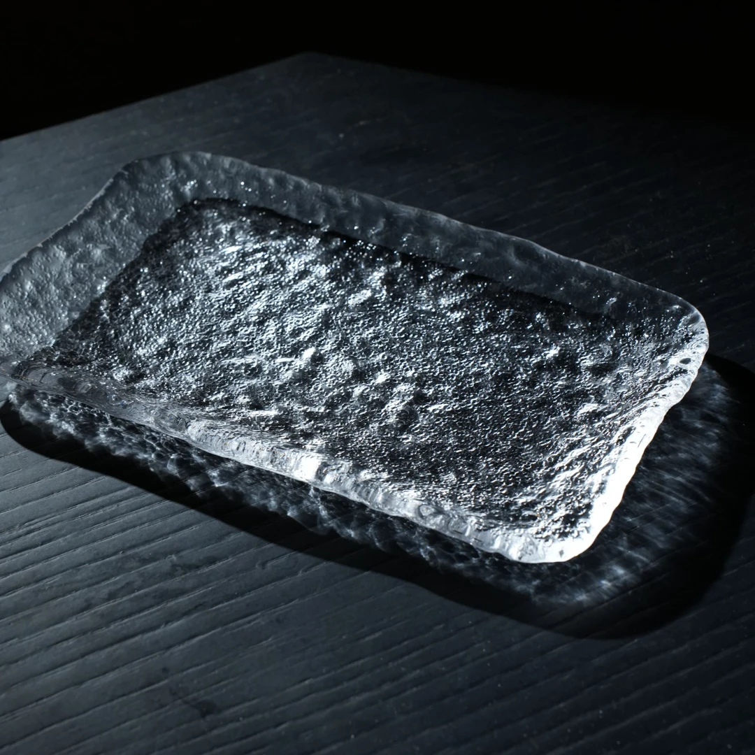 璃湾·云影 | 纯人工制作无铅水晶玻璃冰露茶盘