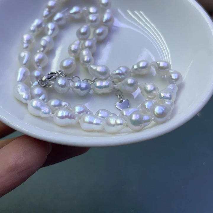 淡水珍珠项链合金