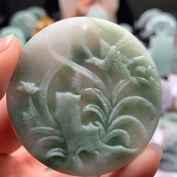 翡翠未镶嵌颈饰节节高升福利