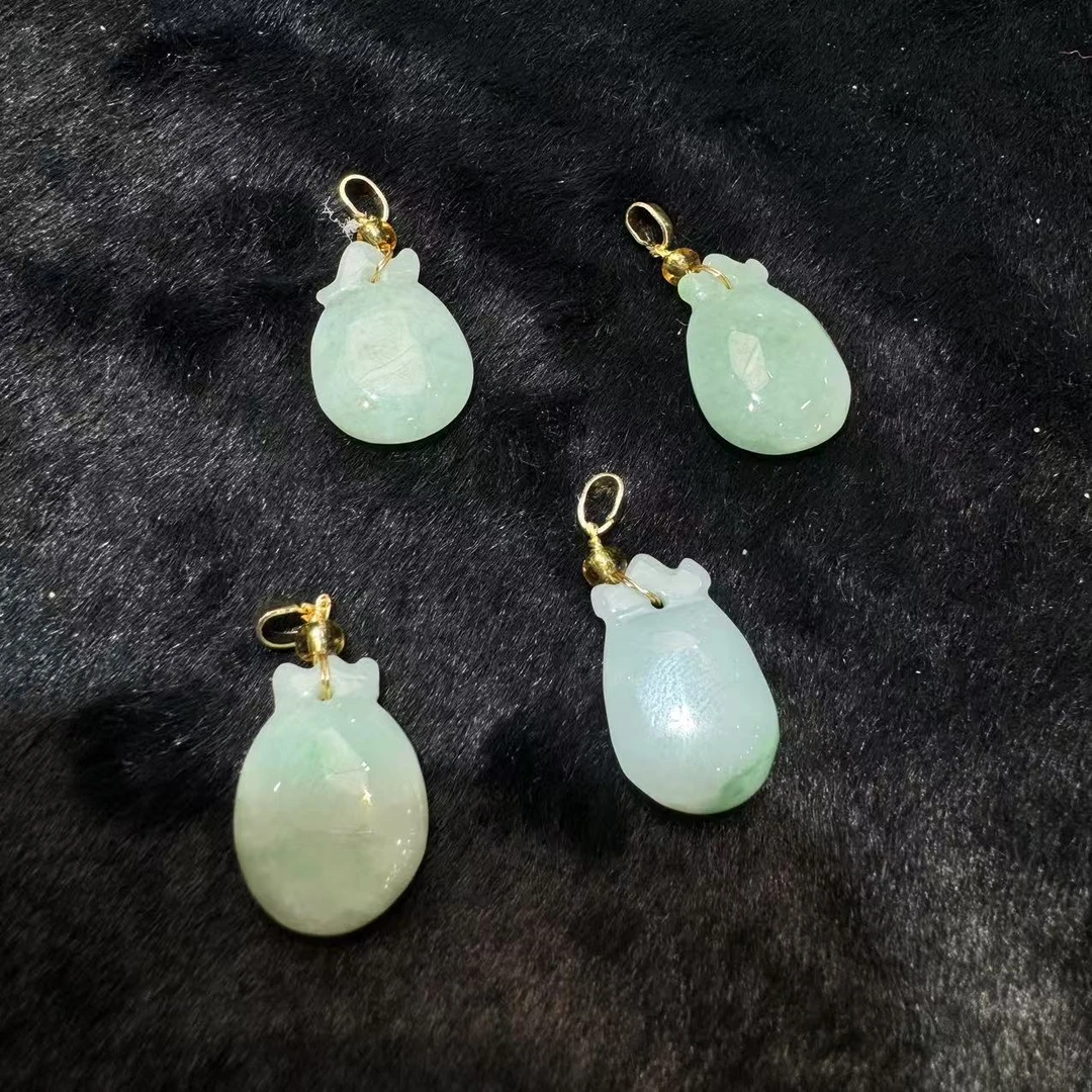 【百百福珠宝】缅甸翡翠A货钱袋吊坠-多样性发货只发一件-04