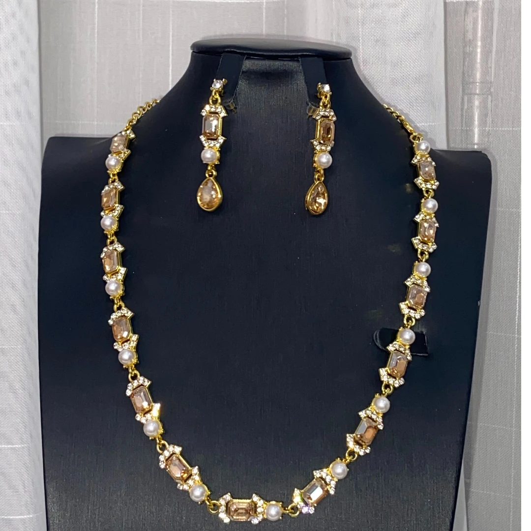 铁合金项链 （新疆包邮）项链耳环两件套