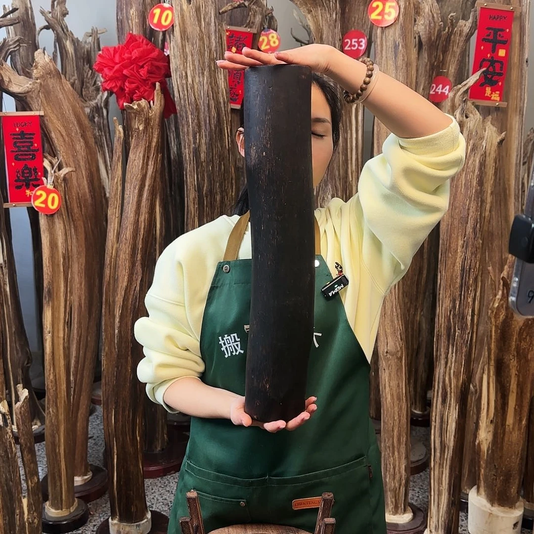 沉香木摆件天然沉香原木摆件➕底座